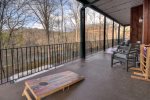 River Lodge: Entry Level Deck View-Corn Toss
